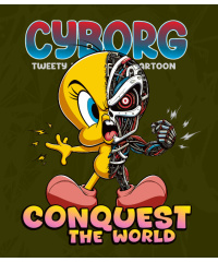 Ciborg Piolín Vector